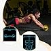 kowaku Ab Roller Wheel Workout Mat Gym Floor Pad, Practical, Adults Yoga Pad Knee Protection Mat for Workout Training Indoor, Black Blue Style B