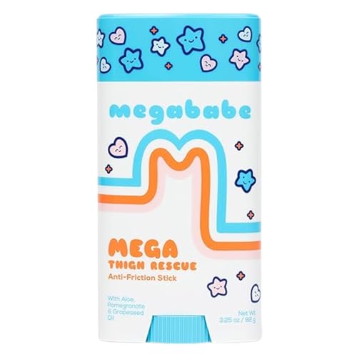 Megababe Mega Thigh Rescue, Jumbo Stick, Stops Chafe &amp; Irritation, 3.25 oz