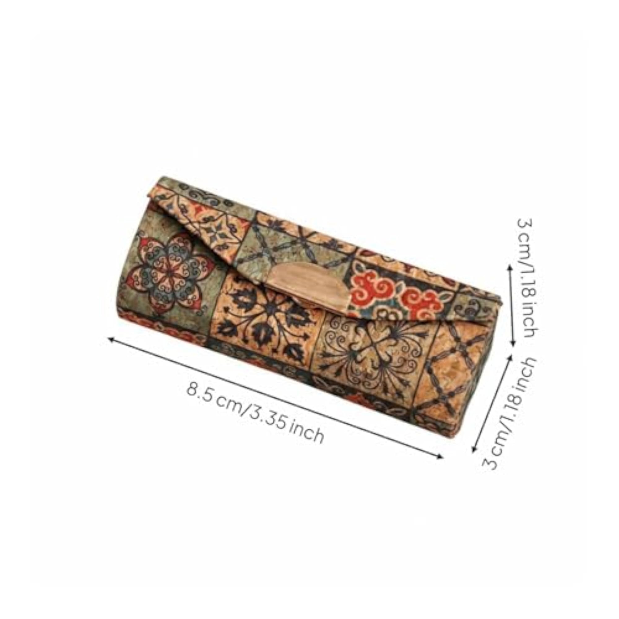 Chinese Design Lipstick Case with Mirror, Foldable