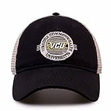 The Game NCAA Snapback - Patch Meshback - Classic Comfort - Adjustable Size - Let Everyone Know which Team You Support (VCU Rams - Black, Adjustable)