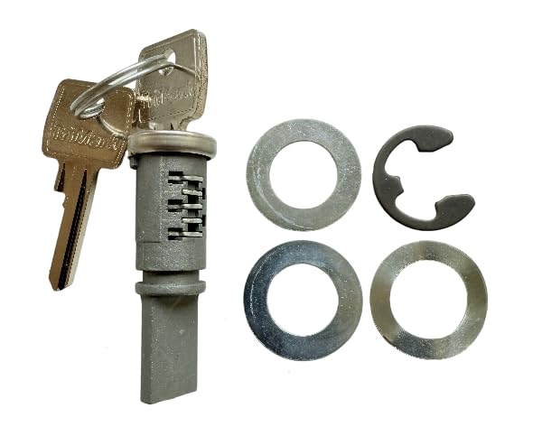 Barillet de rechange pour serrure de porte de caravane – Compatible avec Caraloc 640/700/400 – 2 clés incluses – Compatible avec camping-car et camping-car – Sécurisé, durable, facile à installer