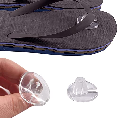 Image of 5 Pairs Silicone Thong Sandal Toe Protectors Clear Sandal Flip Flops Gel Toe Guards Cushions Thong Protectors