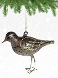 Cobane Shorebird Sandpiper Glass Ornament