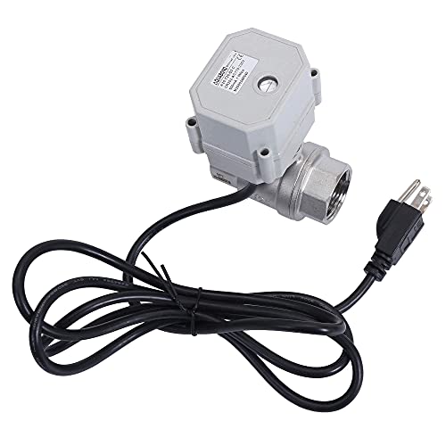 BOKYWOX NPT 1'' AC 110-230V Motorized Ball Valve CR2-02 Electrical Ball Valve Normal Closed Stainless Steel 304 DN 25MM
