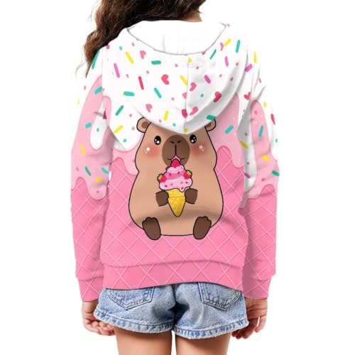 Image of Biyejit Kids Novelty 3D Graphic Printed Hooded Sweatshirt