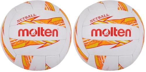 Image of Molten Dynamite Netball, Orange, Size 5 (Pack of 2)