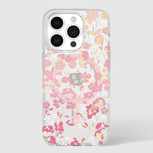 kate spade new york iPhone 15 Pro Case, Compatible with MagSafe - Flowerbed Pink Ombre by kate spade new york - Image 7