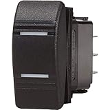 SupplyMount 8283 - Aftermarket Replacement Blue Sea Water Resistant Contura III Switch - ON-Off-ON - Black Compatible with Blue Sea Systems