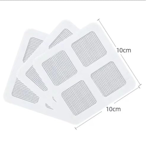 Tela Telinha Protetora Filtro Adesivo quadrado 10cm X 10cm Para Ralo Banheiro Cozinha Quintal Coleto