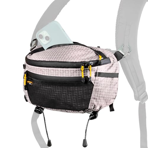 ウエストバッグ 登山 ポーチ 軽量 ウエストポーチ サコッシュ 腰袋 防水 大容量 登山用 アウトドア バイク 旅行 釣り (グレー)