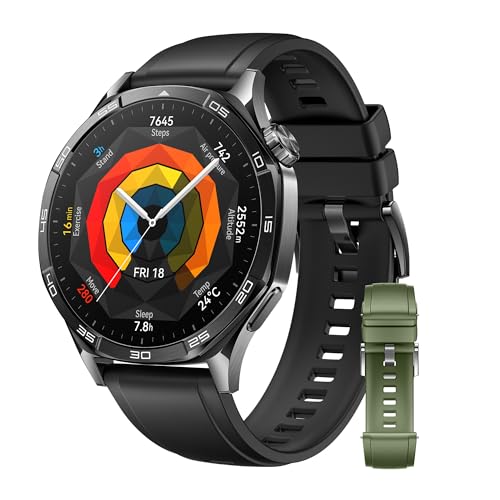 HUAWEI WATCH GT 5 46mm Nero con Cinturino Verde Abete