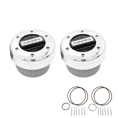 WARN 11690 Manual Locking Hubs 30-Spline Chrome/Black Pair