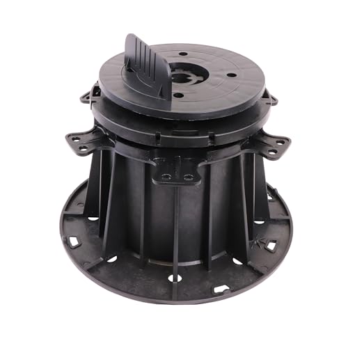 Gartenwelt Riegelsberger Justierbarer Balkenlager PRO mit Gefälleausgleich bis zu 7% Terrassenlager Stelzlager Stellfuß für Holz WPC Aluminium höhenverstellbar 135-227 mm