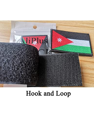 2 PCS AliPlus Jordan Flag Patches Embroidered Tactical Military Morale Patch Applique Fastener Hook and Loop by AliPlus - Used condition - Image 10