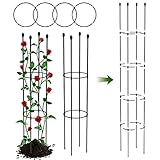 Trellis for Climbing Plants Outdoor, 2 Pack Garden Trellis, Stainless Steel Plant Support, Tomato Tr