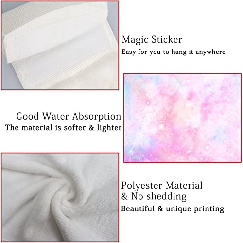 Hanging Kitchen Towels Set Abstract Tie Dye Pattern Microfiber Hand Towels 2 Pcs Absorbent Hanging Tie Towel Wipe Cloth For Bathroom Home Decor Washcloth #TOP3