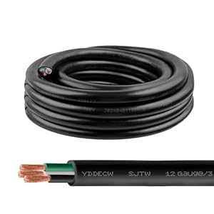 Yddecw SJTW 12AWG 10FT Electrical Wire