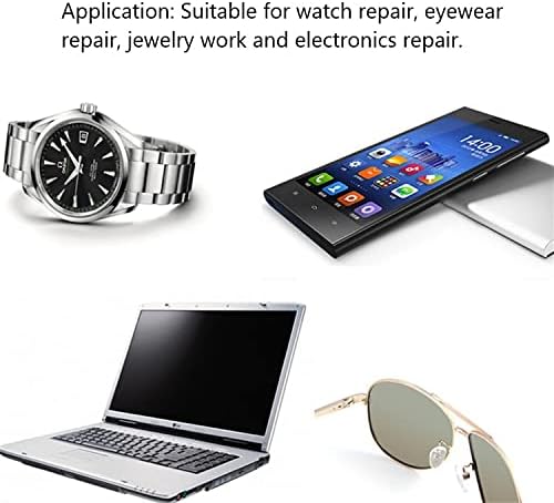 5Pcs Multifunction Eyeglass Screwdriver Mini 3 in 1 Eyeglass Screwdriver Sunglass Watch Repair Kit with Keychain Precision Screwdriver Glasses Repair Kit for Eyeglass Frames Sunglass Jewellery Watches