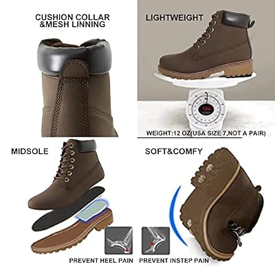 Women's Work Boots Hiking - Waterproof Outdoor Construction Motorcycle Combat