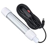 Greensen Angellicht, 126 LEDs, 13 W, 1000 Lm, Superhell, Tauchbar, IP68, Wasserdicht, Nacht-Fischsuchlampe, mit AC12–36 V Weitspannung, Zum Unterwasserfischen, Garnelen, Tintenfisch, (weißes Licht)