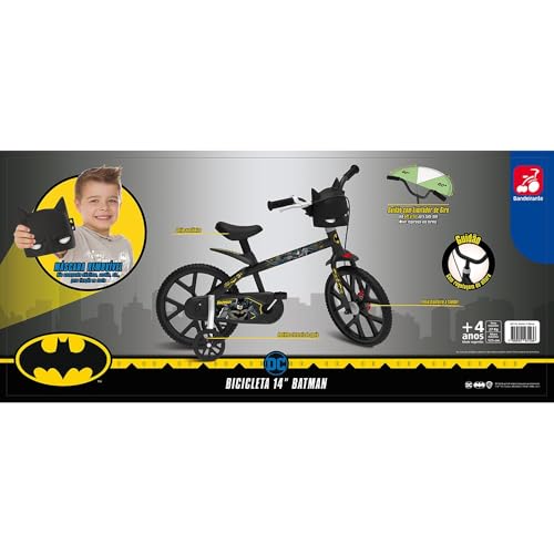 Bicicleta Aro 14 Batman Bandeirante