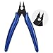Mini coupe-fil Kalim 5 ``, coupe-fil de précision, pince coupante latérale forte et tranchante avec un ressort d'ouverture, idéal pour les besoins de coupe ultra-fins (Poignée bleue)