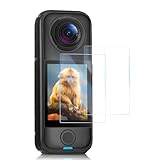 Screen Protector for Insta360 X4 Air, 9H Hardness Full Coverage Tempered Glass Screen Protector Film for Insta 360 X4 Air Accessories with Installation Kit, Ultra HD, Curved Fit, Anti-Fingerprint