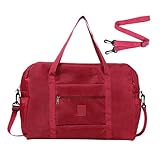 Duffle Bag| Workout Duffel BagSports Tote Gym Shoulder Bag,TravelShoulder Weekender BagLarge Capacity Waterproof For TravelBusiness Trips Fitness, Claret, riferimento alla descrizione, Consulte