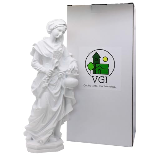 Estatua de la Madonna para Cocina en Resina Blanca miniatura 5