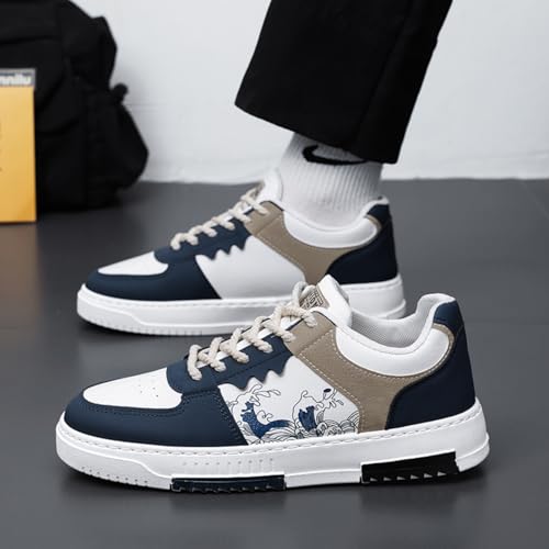 Men's Retro Fashion Low - top Casual Shoes - Niche Design for Spring & Autumn, Trendy Color - Matching, Lace - up for Outdoor, Campus & More4