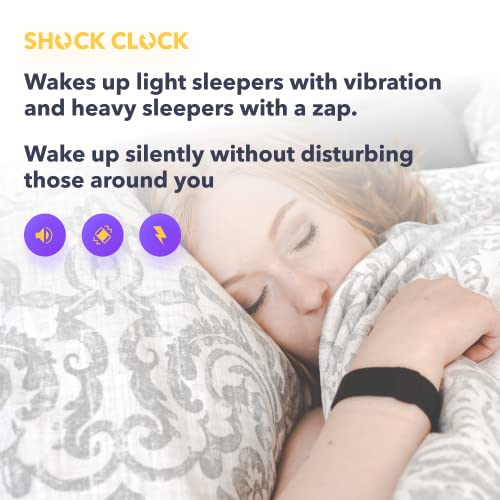 Shock Clock 3 (3Rd Generation) – Shock Yourself Awake – Silent Alarm Clock Wearable For Deep Sleepers, Shift Workers, Couples, Students, Hard Of Hearing – Train Your Brain To Wake Up On Time #TOP1
