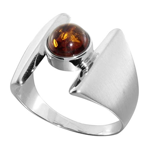 Ring - Asina - Silber 925/000 - Bernstein