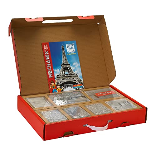 Image of Mechanix Eiffel Tower, STEM Toy, Building and Construction Set, Miniature Wonder for Boys and Girls Age 7+ Years