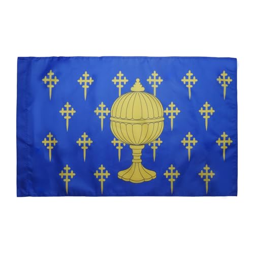 AZ FLAG Bandera del Reino de Galicia 409-1833 150x90cm para Palo - Bandera GALLEGA Antigua 90 x 150 cm
