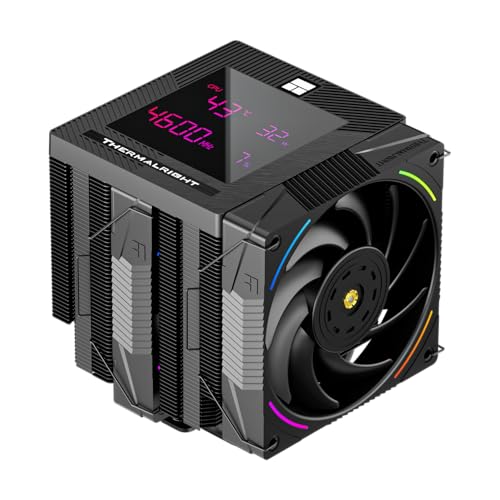 Image of Thermalright Phantom Spirit 120 Digital EVO CPU Air Cooler, 7 Heat Pipes CPU Cooling,Dual 120mm PWM Fans,Support for AM4 /AM5 /Intel lga1700 /1150 /1151 /1200 /1851 /2011,Computer Cooler