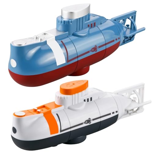 Ssguopte Remote Control Submarine, Waterproof Simulation Submarine Toy for Kids, All-Directional Rc, USB Rechargeable Rc for Pools, Water Tank, Gift, White - Image 4