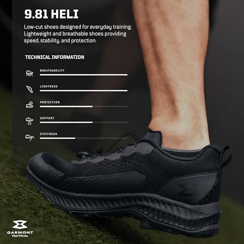GARMONT Tactical 9.81 Heli Military and Law Enforcement Tactical Sneaker Training Shoes for Men and Women, Running, Walking, Hiking, Lightweight and Breathable2