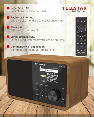 TELESTAR Top 200 – Radio Dab+/Internet – Bois – vue 7