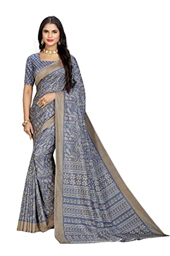 Image of Vimla Women's Kanjivaram Silk Uniform Saree and Unstitched Blouse Piece | Office School Uniform Saree For Women | Sari for Women