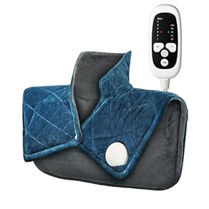 Weighted Heating Pad for Neck and Shoulders, 2.4lb Extra Large Heated Wrap with 6 Heat Settings 4 Auto-Off, Happy Birthday Gifts for Women Men Mom Dad Grandpa Grandma Wife Husband