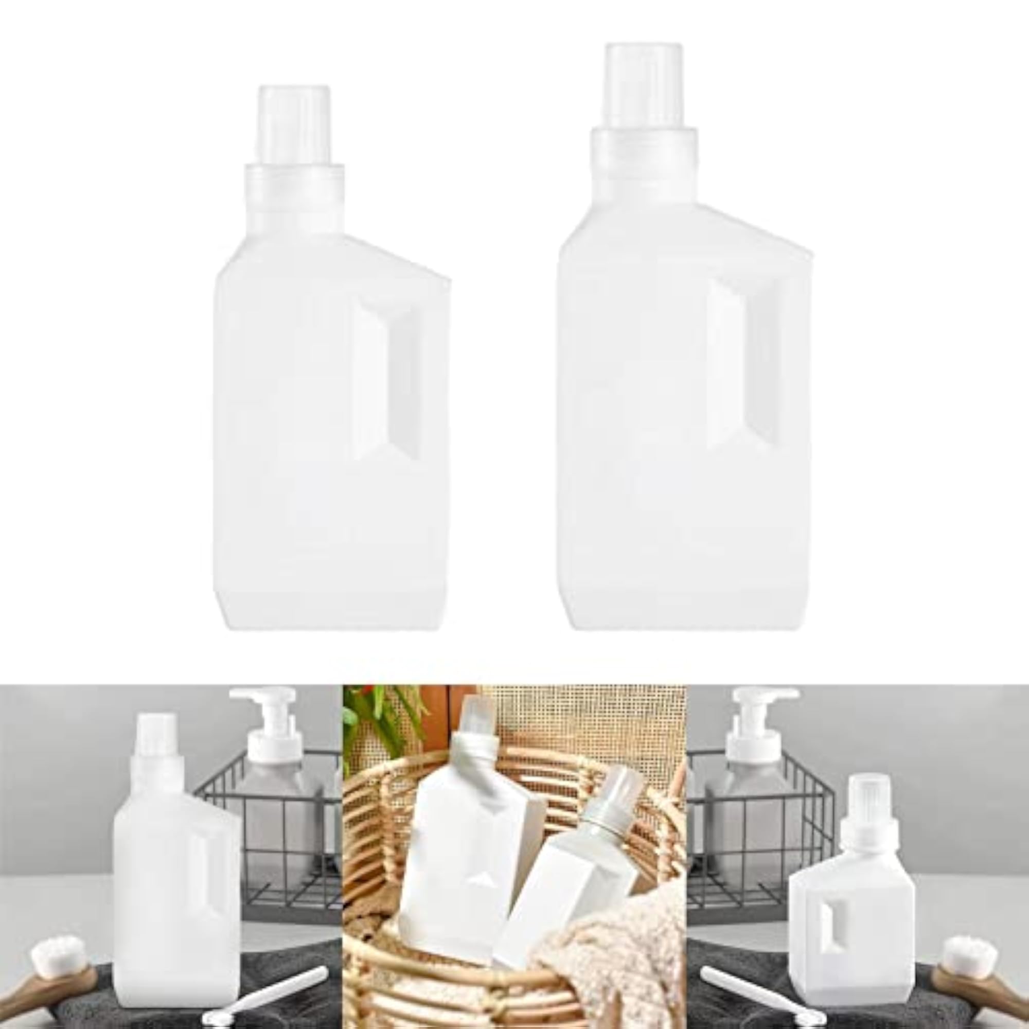 3x Laundry Liquid Refillable Bottle Detachable Mouth