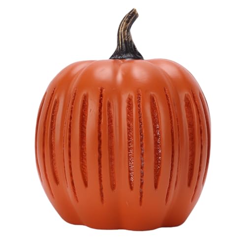 Buachois Twinkle Light Pumpkin Battery Powered Sparkling Pumpkin Lantern Ornament with LED Lights for Indoor Outdoor Halloween Fall Party Home Garden Porch Decoration (Small Size for Curved Handle)