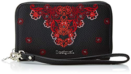 Preisvergleich Produktbild Desigual Damen Mone_manuela Mini Zip Geldbörse, Schwarz (Negro), 2x9x15 cm