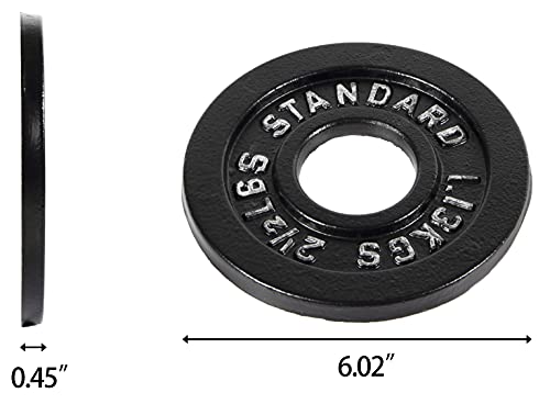 Balancefrom Cast Iron Plate Weight Plate For Strength Training And Weightlifting, Olympic Size, 2-Inch Center, 2.5Lb Set Of 4 #TOP5