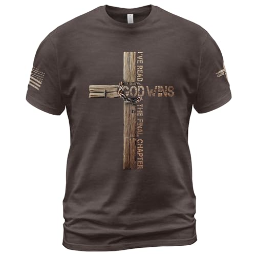 I've Read The Final Chapter God Wins Christian Tshirts, Men Jesus Shirts, Bible Shirts for Men 1