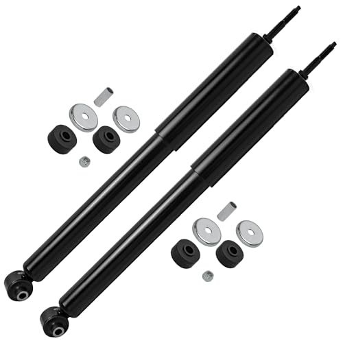 Image of Detroit Axle - Rear Shock Absorbers Assembly Replacement for 2010 2011 2013 2014 2015 Toyota Prius Plug-In - 2pc Set