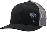 LINDO Trucker Hat - Palm Tree Series (Black/Graphite)