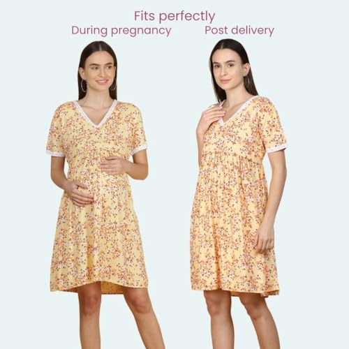 Image of Morph Maternity | Maternity Dresses for Women | Fits During Pregnancy & Post Pregnancy | Back Tie to Adjust