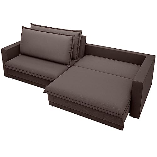 Sofá sem caixa Retrátil e Reclinável Tango Chocolate 1,80m