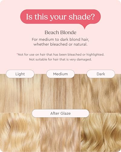 Glaze Supergloss Color Conditioning Gloss With Dispensing Pump – Hydrating Semi-Permanent Color Hair Gloss & Shine Boost – For Medium to Dark Blonde Hair – 6.4 Fl Oz - Beach Blonde - Image 6
